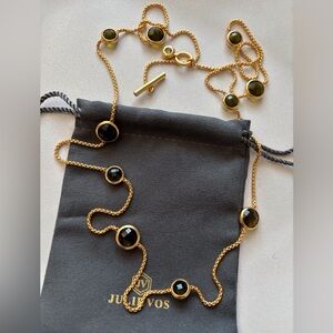 NWOT Julie Vos  Gold and Black Necklace